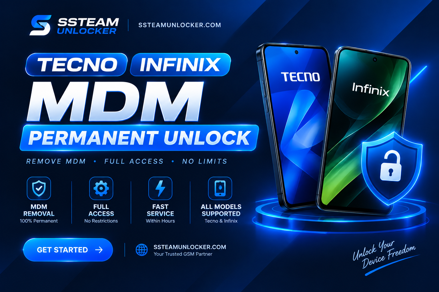 Tecno/iTel/Infinix ONLY MDM Remove  Supplier #2  [Monday TO Suterday ]   1-60 min max 6h office time only  super premium unlock.  IMEI Repair No Refund 