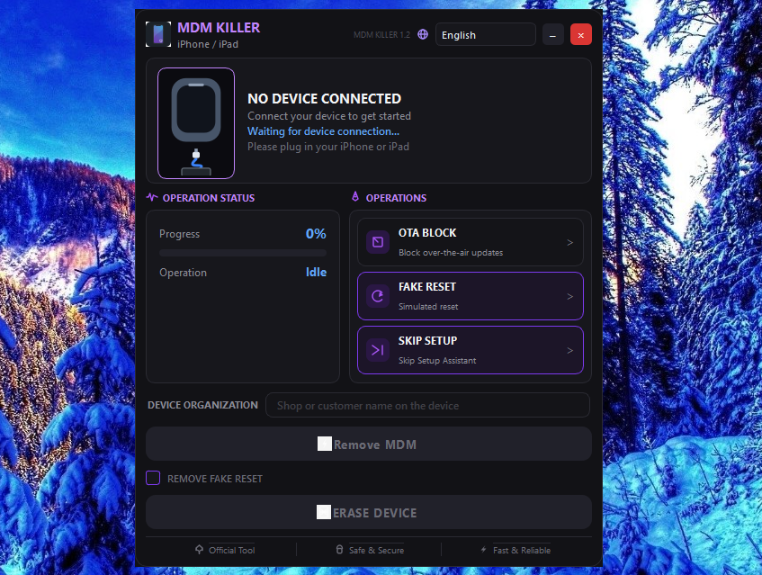 MDM Killer - MDM Bypass iPhone /iPad untill iOS 27.0.1 Supported✅️